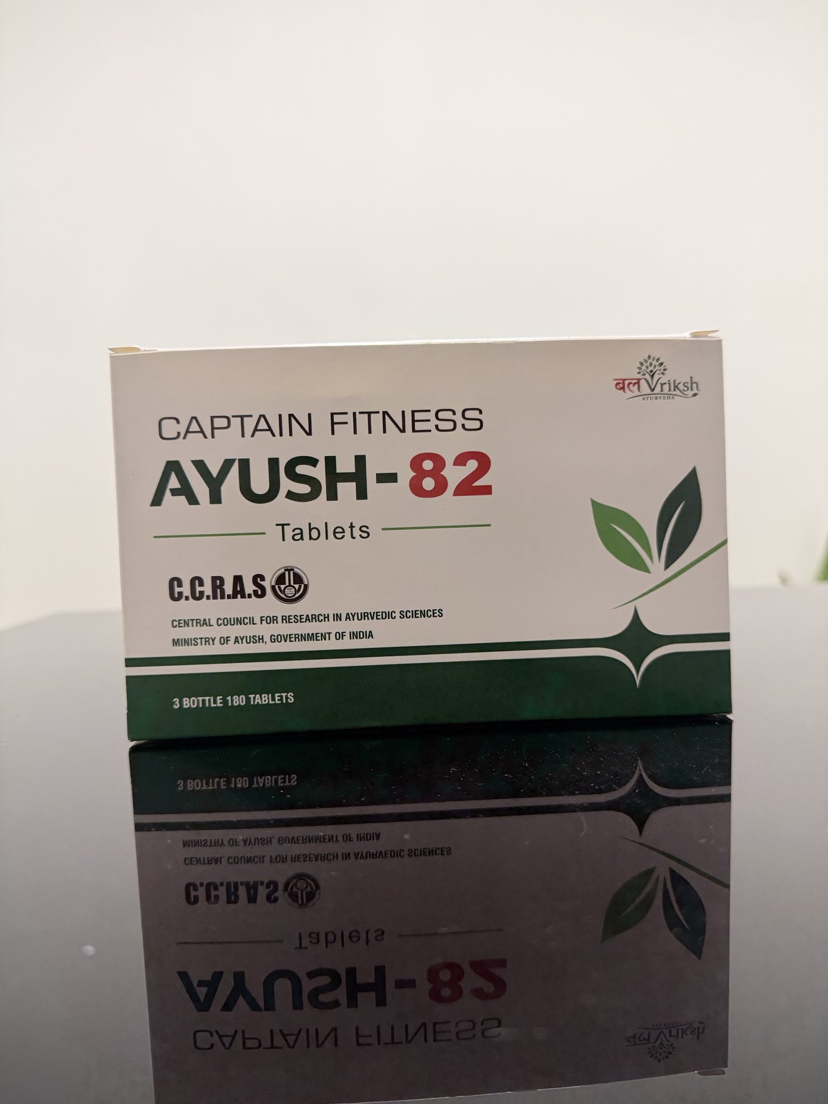 Captain Fitness AYUSH-82 टैबलेट का डिब्बा - 3 बोतल, 180 टैबलेट
