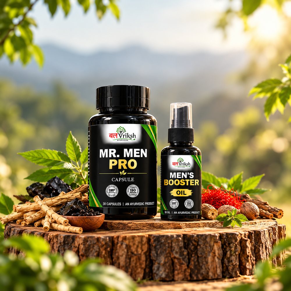 Mr. Men Pro कैप्सूल और Men's Booster Oil